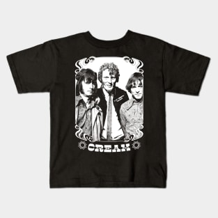 Cream \/\ Original Vintage Look Fan Design Kids T-Shirt